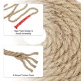 thumbnail image 3 of Unique Bargains 3/8 Inch 29.6 Feet Jute Rope Natural Manila Rope 4 Strand Twisted Thick Heavy Twine Rope, 3 of 5