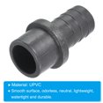 thumbnail image 4 of Unique Bargains UPVC Reducer Pipe Fitting 25mm OD 20mm Barbed, 3 Pack Straight Coupling Adapter Connector, Grey, 4 of 5