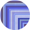 thumbnail image 1 of Ahgly Company Machine Washable Indoor Round Transitional Day Sky Blue Area Rugs, 6' Round, 1 of 7