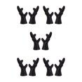 thumbnail image 2 of mmirethe 2pcs Easy To Install Antlers Sticker To Decorate Christmas Car Cute Waterproof black large 5Set, 2 of 6