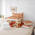 thumbnail image 4 of YST Vintage Floral Comforter Set, Boho Paisley 7pcs Bedding Set, Queen Size, Lightweight, 4 of 4