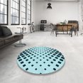 thumbnail image 4 of Ahgly Company Machine Washable Indoor Rectangle Transitional Electric Blue Area Rugs, 7' x 10', 4 of 7