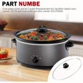 thumbnail image 3 of Bamboohart Oval Glass Lid 7 Quart Fits for Slow Cooker Lid Rival Crock Pot Slow Cooker SCV700SS  SCCPVP700 - S Replacement Oval 7 Quart Lids, 3 of 7