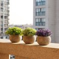 thumbnail image 4 of Mistaha 3Pcs Mini Artificial Potted Plants Faux Green Grass Pot Simulation Greenery Decor for Home Office Desktop Decoration, 4 of 8