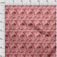 thumbnail image 3 of oneOone Velvet Red Fabric Abstract Floral Sewing Material Print Fabric By The Yard 58 Inch Wide-1ra, 3 of 5