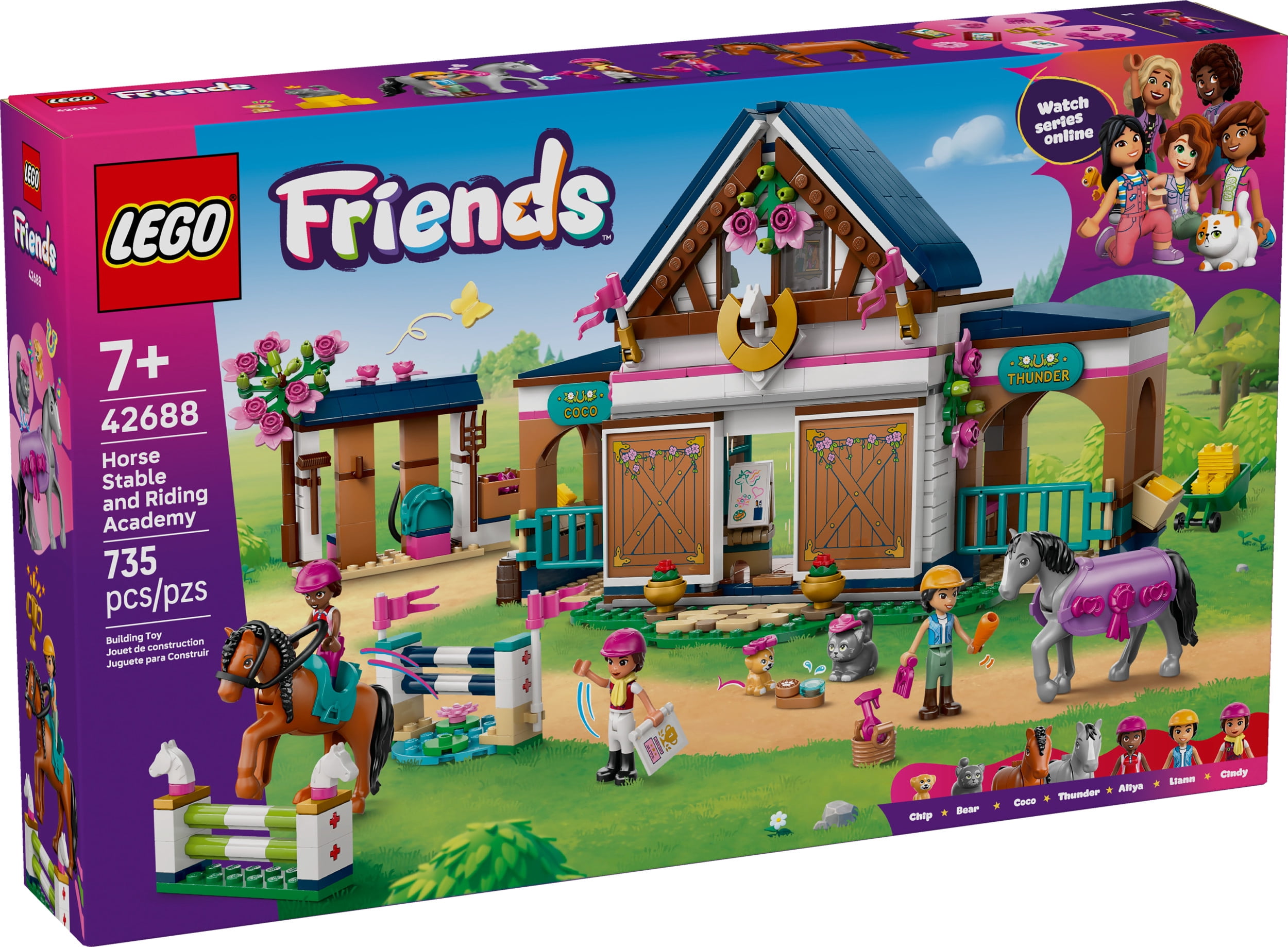 LEGO Friends L’Écurie et l’École d’Équitation – Ensemble de Jouet – 42688