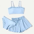 thumbnail image 2 of MIASHUI Girls Swimsuit 2-Piece Bathing Suit Summer Beach Swimwear,Light Blue,10-12 Years, 2 of 4