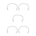 thumbnail image 3 of VONKY Motorcycle Brake Oil Hose Line Pipe Fitting Stainless Braided Steel Silver 90cm 5Set, 3 of 6