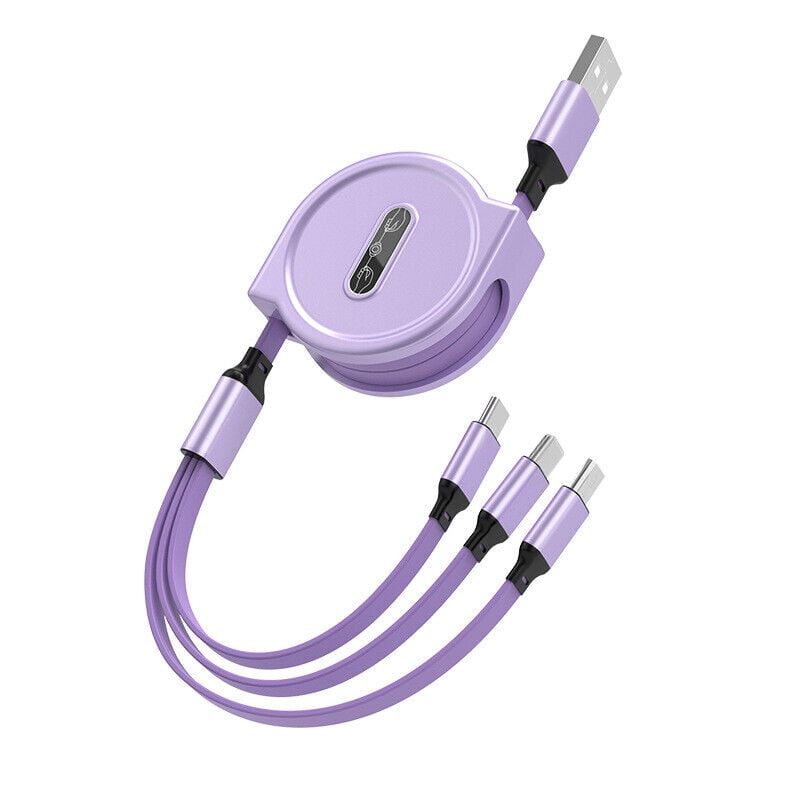 Apple/Android/Type-c Charging Cable 3 in 1 Retractable Data Cable Mobile Phone Retractable Charging Cable