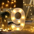 thumbnail image 1 of KITTEHIGM Remote Control Alphabet Letter Lights LED Light Up White Plastic Letters Standin Liquidation Pallets #26, 1 of 2