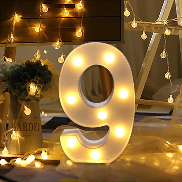 KITTEHIGM Remote Control Alphabet Letter Lights LED Light Up White Plastic Letters Standin Liquidation Pallets #26