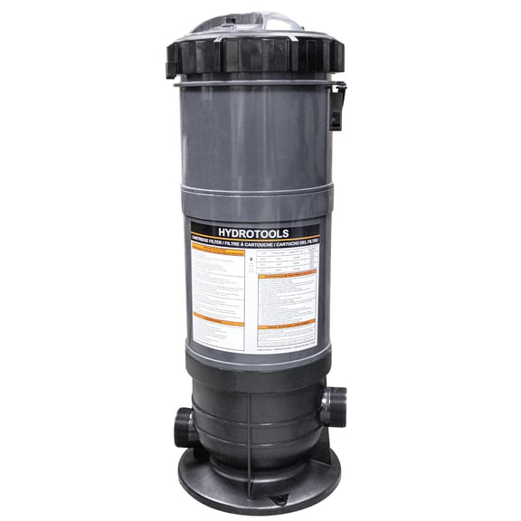 Swimline HYDROTOOLS Réservoir de Filtration de Piscine à Cartouche Sure-Flo et Élément Seulement pour Piscines hors Terre / 50 Pi2 / pour Piscines jusqu'à 15600 Gallons / Écoénergétique / Matériaux Non Corrosifs