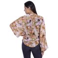 thumbnail image 4 of Moomaya Chemise Boutonnée Imprimée pour Femme Col Mandarin Manches Longues Haut d'Été, 4 of 7