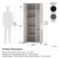 thumbnail image 3 of Systembuild Evolution Camberly Tall Asymmetrical Cabinet, Graphite Gray, 3 of 9