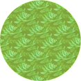 thumbnail image 1 of Ahgly Tapis d'Intérieur Lavable en Machine Carré Transitionnel Vert Émeraude, 3 Pieds Carré, 1 of 7