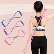 Uscallm 3Pcs Resistance Bands for Women and Men, 8-Shape Pulling Rope, Shoulder Opening Fitness Equipment, Back Beauty and Arm Toning Elastic Band, Home Gym Workout Gear