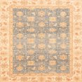 thumbnail image 1 of Ahgly Company Indoor Square Abstract Brown Gold Oriental Area Rugs, 8' Square, 1 of 6