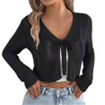 thumbnail image 1 of Woman with in Cardigans Denim Cardigan Long Loose Cardigan Fall Clothes for Women Work Leopard Kimono Summer Cardigan for Women Versatile Cardigan Big Knit Cardigan for Women Lime Cardigans for Women, 1 of 4