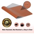 thumbnail image 4 of Table Pad, Desk Pad, 80 * 40cm Pu Leather Table Pad, Laptop Table Pad, Double-Sided (Brown / Gray), 4 of 5