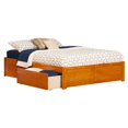 thumbnail image 1 of Leo & Lacey Lit de Plate-Forme de Rangement Urbain Très Grand en Caramel, 1 of 4