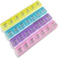 thumbnail image 1 of CUITING Weekly Pill Organizer  4-Times-a-Day  BPA-Free Plastic Container, 1 of 9