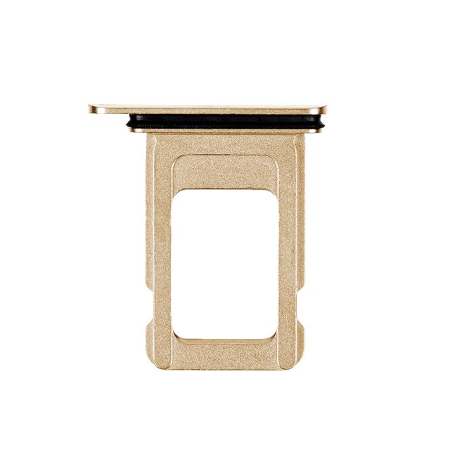 Plateau de Carte Sim de Remplacement Compatible avec Apple iPhone 11 Pro (A2160) / Apple iPhone 11 Pro Max (A2161) - Or
