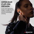 thumbnail image 2 of Monster Écouteurs Sans Fil, Écouteurs à Clip, Bluetooth 5.4, Écouteurs Étanches Sans Fil, Écouteurs Sans Fil à Réduction de Bruit IA, Noir, 2 of 7