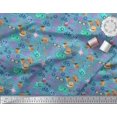 thumbnail image 3 of Soimoi Velvet Fabric Camera,Hat & Briefcase Travel Decor Fabric Printed Yard 58 Inch Wide, 3 of 3