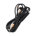 thumbnail image 4 of Headphone Audio Cord, Headphone Audio Cable Durable High Tensile Strength Spring Coiled  For Headphones, 4 of 8