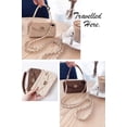 thumbnail image 2 of Wallet Case Compatible with iPhone, Pretty Luxury Bag Design, Purse Flip Card Pouch Cover Soft Silicone Case with Hand Holder Long Shoulder Strap(Brown,iPhone 11 Pro), 2 of 6