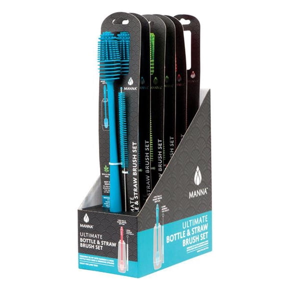 Manna Silicone Bottle & Straw Brush Set - Pack of 6
