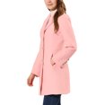 thumbnail image 4 of INSPIRE CHIC Manteau Mi-Long pour Femme à Simple Boutonnage à Revers Cranté, 4 of 6