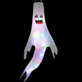 thumbnail image 1 of Hbdhejl Halloween Windsocks With White Led String Lights 47.2 Inch Light Up Hanging Outdoor Halloween Decorations Battery Operated Waterproof For Halloween Party Yard Decor, 1 of 5