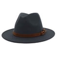 thumbnail image 2 of Fedora Chapeau Ajustable Respirant en Feutre Style Vintage pour Hommes Randonnée, 2 of 8