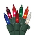 thumbnail image 1 of Vickerman 100-Count Multi-Color Mini Christmas Light Set, 33.5ft Green Wire, 1 of 3