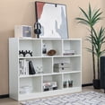 thumbnail image 2 of Costway 3-tier Open Bookcase 8-Cube Floor Standing Storage Shelves Display Cabinet White, 2 of 10