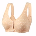 thumbnail image 3 of Virmaxy 3PC Womens Wireless Bra Oversized Gathering Comfortable Breathable Underwear Everyday Bra 3PC Comfortable Lace Breathable Bra Underwear No Rims Beige M, 3 of 7