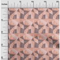 thumbnail image 2 of oneOone Silk Tabby Orange Fabric Tribal Sewing Material Print Fabric By The Yard 42 Inch Wide, 2 of 4