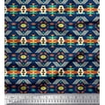 thumbnail image 1 of Soimoi polyester Crepe Fabric Geometric Southwestern Print Fabric by Yard 52 Inch Wide, 1 of 3