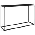thumbnail image 1 of vidaXL Console Table Black 120x35x75 cm Tempered Glass, 1 of 4
