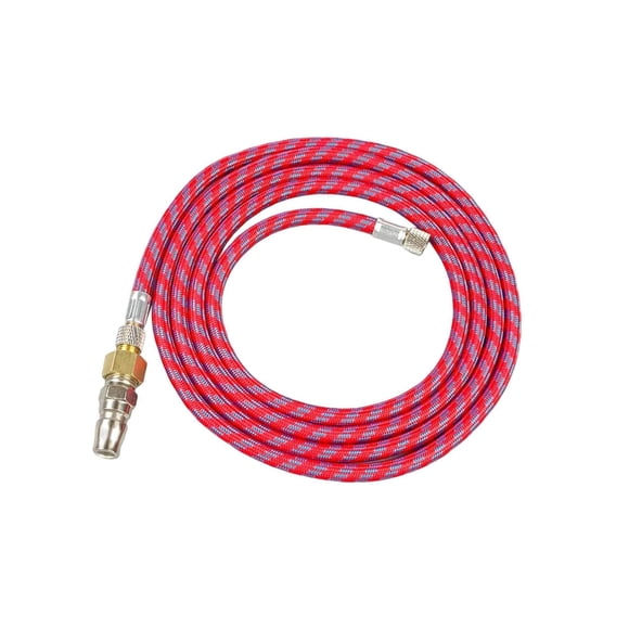 kurtrusly Airbrush Hose 1/8" to 1/4" Adapter Standard 1.8 M 5.9 ft Airbrush Kit Pink