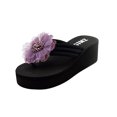 thumbnail image 2 of LSLJS Pantoufles pour Femmes, Femmes Dames Été Fleur Maison Compensées Chaussures de Plage Sandales Flip Flops Pantoufles, 2 of 9