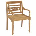 thumbnail image 3 of vidaXL Batavia Chairs with Cushions 8 pcs Solid Teak Wood, 3 of 5