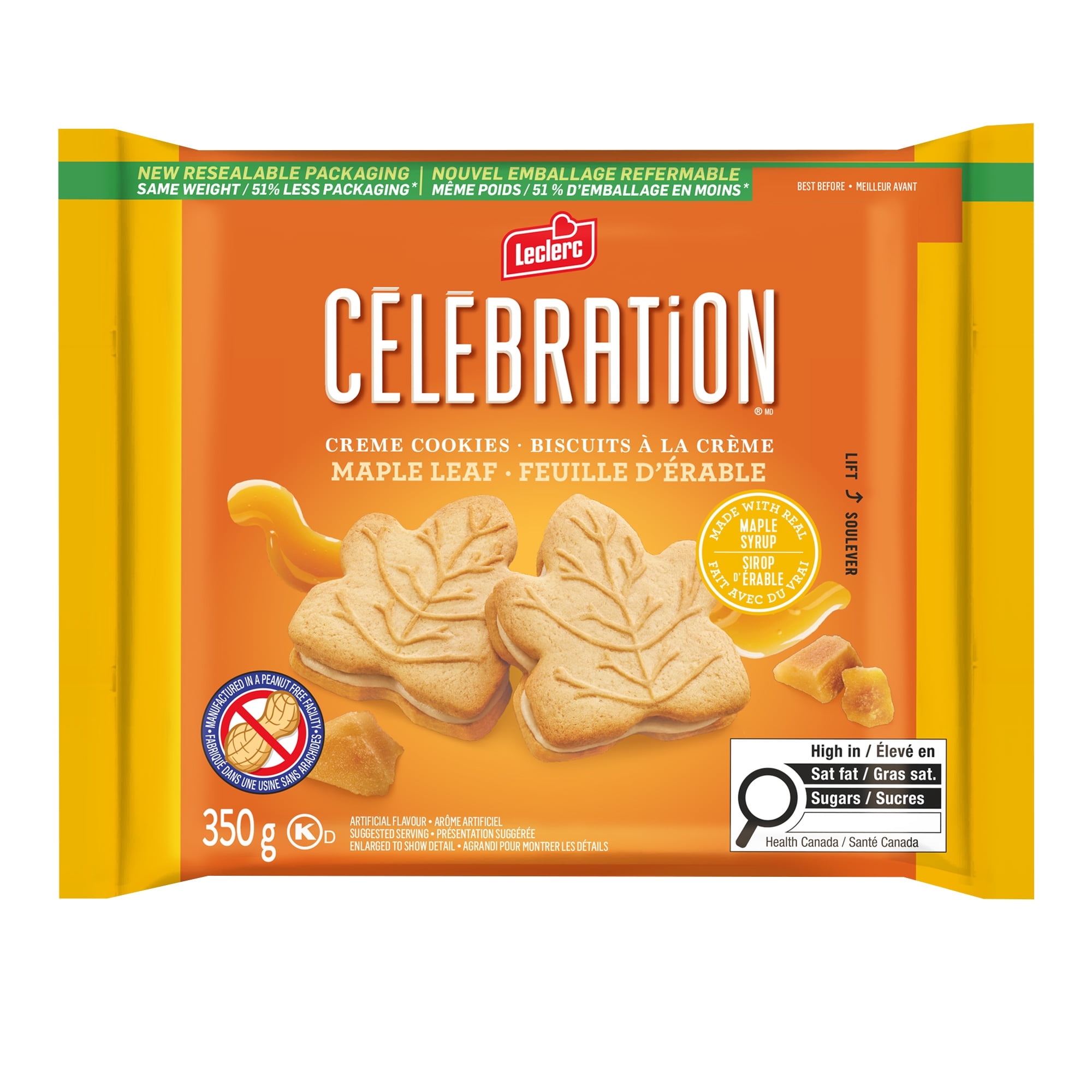 Leclerc Celebration Maple Creme Cookies