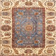 thumbnail image 1 of Ahgly Company Indoor Square Abstract Sienna Brown Oriental Area Rugs, 7' Square, 1 of 6