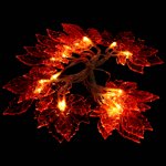 BRIGHTFUFU LED Maple Leaf String Lights Decorative Lighting For Classmates 1 Pc
