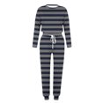 thumbnail image 5 of Plebaso Ensemble 2 Pcs Garçons Filles Tenues Rayées Manches Longues Col Rond Hauts Joggeurs Vêtements Décontractés Enfants, 5 of 5