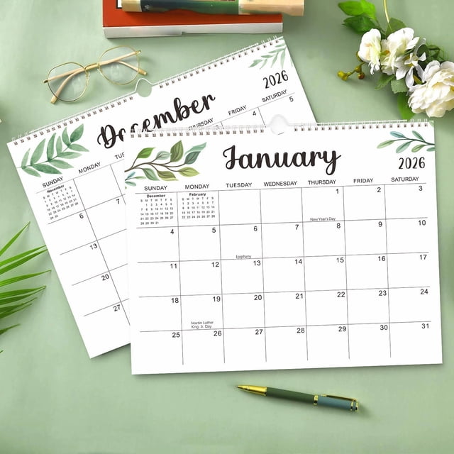 2026-2027 Monthly Planner Calendar with Double Coil Binding and Tabs for Students and Professionals