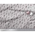 thumbnail image 2 of Soimoi Gray Poly Georgette Fabric Artistic Leaves Printed Fabric 1 Yard 52 Inch Wide, 2 of 3
