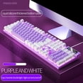 thumbnail image 2 of cpengpj Clearance Gaming Keyboard USB Wired Floating Keyboard Ergonomic Water Mechanical Feeling Keyboard -Slim LED Backlit Keyboard For Desktop, 2 of 3